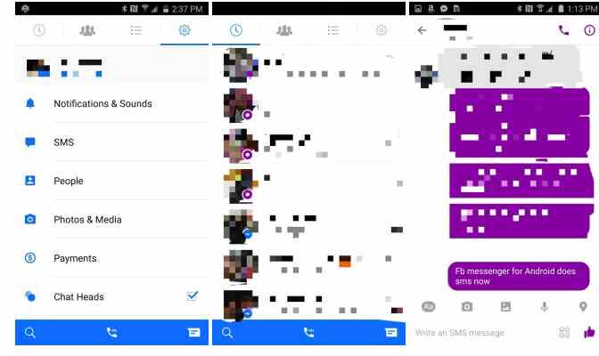 messenger sms