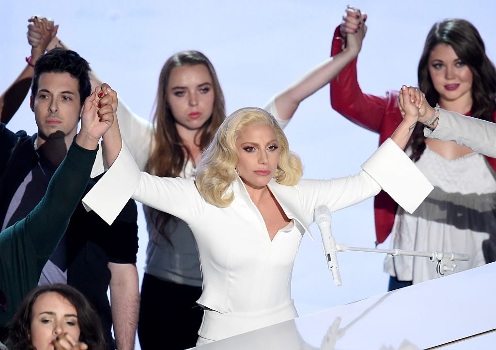 onstage during the 88th Annual Academy Awards at the Dolby Theatre on February 28, 2016 in Hollywood, California.