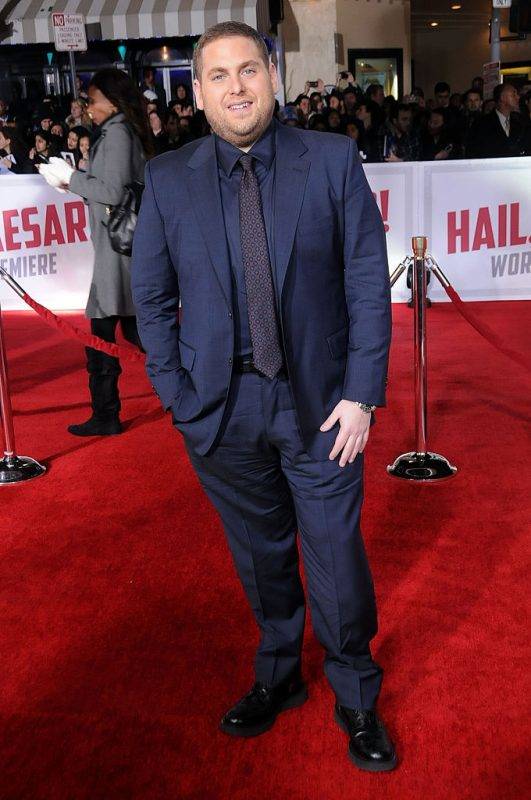 WESTWOOD, CA - FEBRUARY 01:  Actor Jonah Hill attends the Premiere of Universal Pictures' 'Hail, Caesar!' at the Regency Village Theatre on February 1, 2015 in Westwood, California.  (Photo by Barry King/Getty Images)