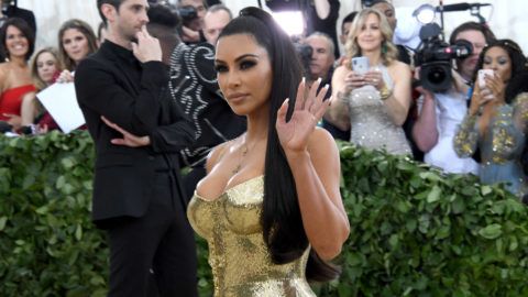 NEW YORK, NY - MAY 07:  Kim Kardashian attends the Heavenly Bodies: Fashion & The Catholic Imagination Costume Institute Gala at The Metropolitan Museum of Art on May 7, 2018 in New York City.  (Photo by Noam Galai/Getty Images for New York Magazine)