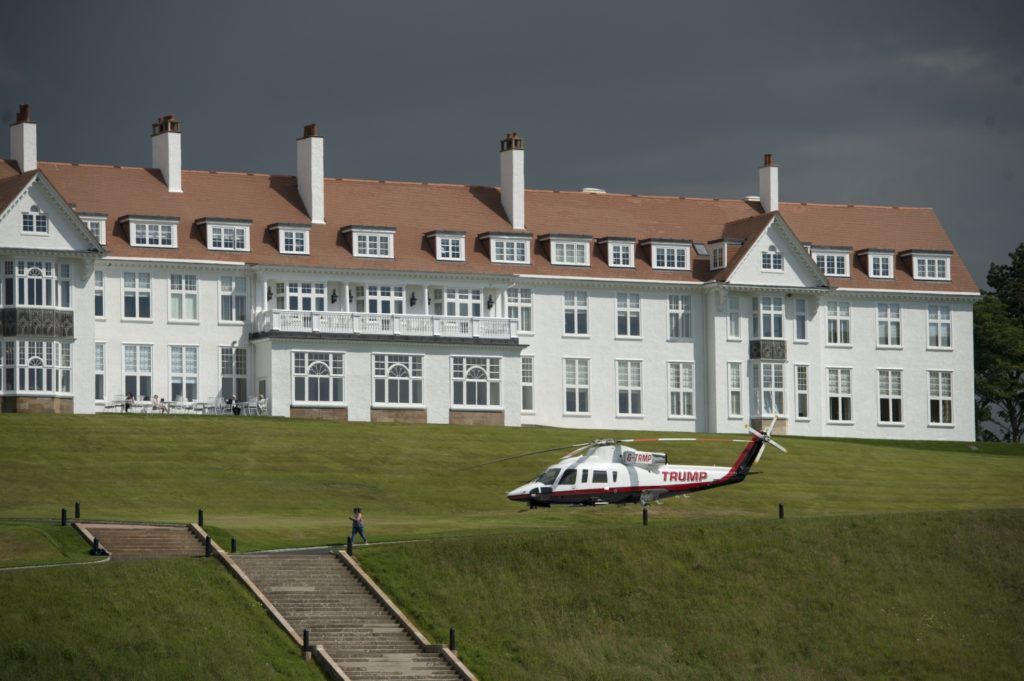 A general view of the newly-renovated Trump Turnberry hotel and golf resort in Turnberry, Scotland on June 24, 2016.

Donald Trump hailed Britain's vote to leave the EU as "fantastic" shortly after arriving in Scotland on Friday for his first international trip since becoming the presumptive Republican presidential nominee. / AFP PHOTO / OLI SCARFF