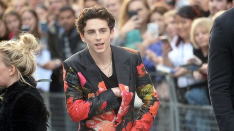 LONDON, ENGLAND - OCTOBER 13:  Timothee Chalamet attends the UK Premiere of "Beautiful Boy" & Headline gala during the 62nd BFI London Film Festival on October 13, 2018 in London, England.  (Photo by Dave J Hogan/Dave J Hogan/Getty Images)