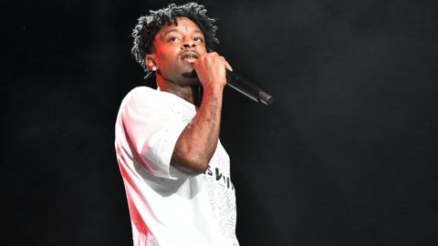ATLANTA, GA - AUGUST 18:  Rapper 21 Savage performs onstage during StreetzFest 2K18 at Cellairis Amphitheatre at Lakewood on August 18, 2018 in Atlanta, Georgia.  (Photo by Paras Griffin/Getty Images)
