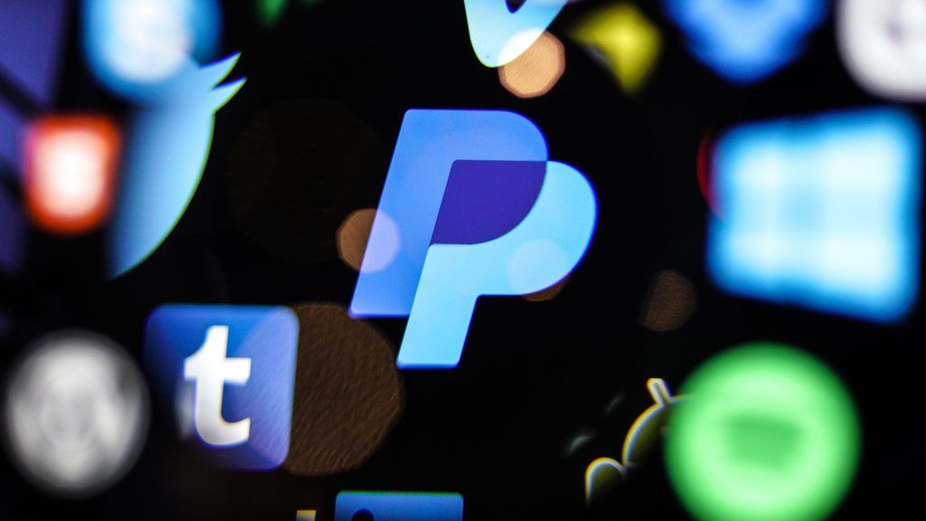 A PayPal logo is seen on a computer screen in this photo illustration in Warsaw, Poland on March 5, 2019. (Photo by Jaap Arriens/NurPhoto)