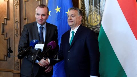 Orbán Viktor és Manfred Weber sajtónyilatkozata