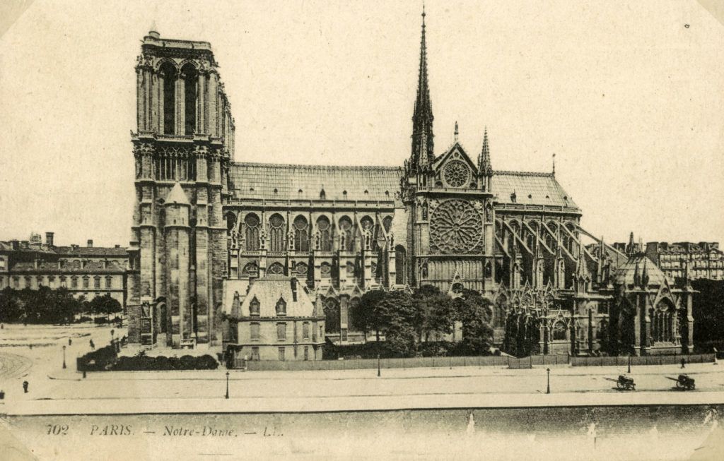 The Notre-Dame cathedral. Paris (IVth arrondissement). Postcard.