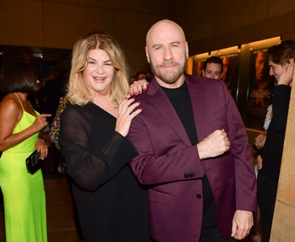 HOLLYWOOD, CALIFORNIA - AUGUST 22: Kirstie Alley and John Travolta attend the premiere of Quiver Distribution's "The Fanatic" at the Egyptian Theatre on August 22, 2019 in Hollywood, California. (Photo by Matt Winkelmeyer/Getty Images)